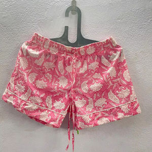 Femmes 100% coton été décontracté feuille verte imprimé fleuri Shorts léger respirant maillots de bain pour le Style de vacances tropicales - Product Image 1