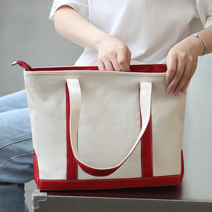 Casual Large Capacity Custom 13 Inch Promotional Tote Bags Blank Canvas Promotional Shoulder Bags for Women