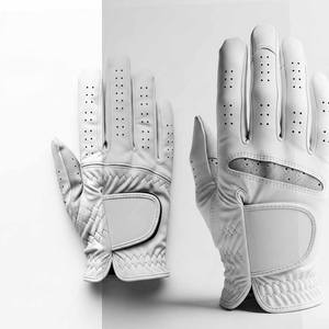 Genuine Leather Golf Gloves <b>Men's</b> Left Right Hand Soft Breathable Pure Sheepskin Golf Gloves - Product Image 6