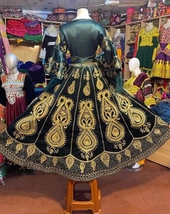 2024 último Vintage Afghan Kuchi vestido hecho a mano Tribal tradicional bordado mujeres Afghan Kuchi Festival vestido Pashtun cultura - Product Image 2