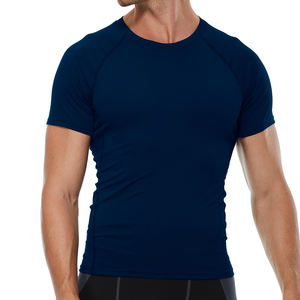 Camiseta de Hombre con Servicio Personalizado OEM, Producto Personalizado de Alta Calidad, Camiseta de Cuello Redondo de Tela Elástica para Hombre - Product Image 1