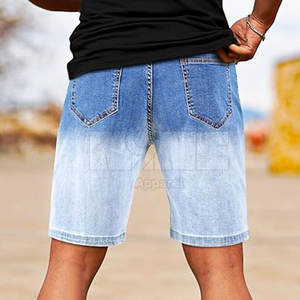 Best-seller Short en jean 100% coton de haute qualité pour homme à séchage rapide vente en ligne de style décontracté à motif solide - Product Image 3
