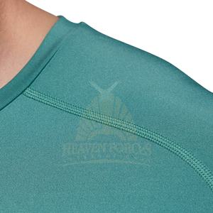 เสื้อยืดออกกำลังกายสำหรับผู้ชายเสื้อยืดผู้ชายแบบรัดรูปผ้า5% โพลีเอสเตอร์95% ผ้าสแปนเด็กซ์แห้งเร็ว - Product Image 3