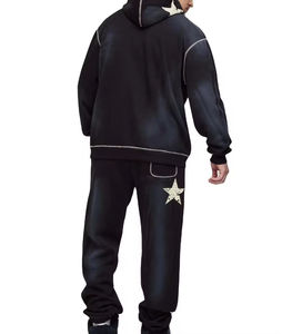 ชุดวอร์มผ้าฝ้าย100% พื้นแห้งเร็วระบายอากาศได้ดีของผู้ชายชุดฤดูหนาวพิมพ์ลายสตรีทแฟชั่น - Product Image 6