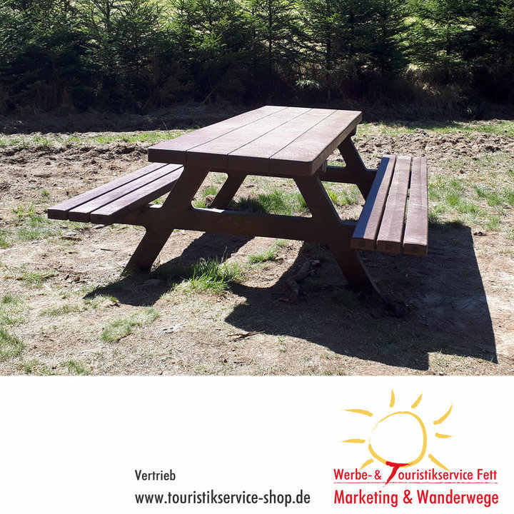 Picnic Bench Gastro 2 m Recycling Plastic Brown