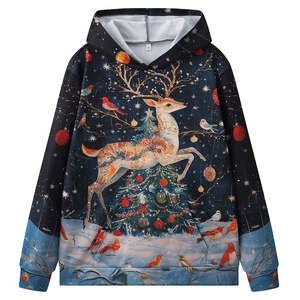 Sudaderas con Capucha Tejidas de Invierno en Oferta para Hombre y Mujer, Diseño Estampado OEM, Logotipo Frontal, Talla XS, Precio Bajo, 100% Algodón - Product Image 1