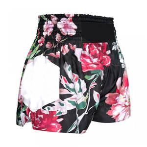 Venta al por mayor de pantalones cortos ligeros de Muay Thai cómodos pantalones cortos tailandeses de cintura elástica para hombres para venta en línea - Product Image 4