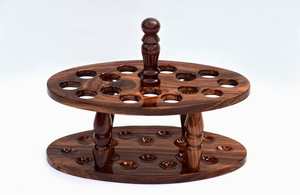 Soporte de ganchos de ganchillo de madera en diseños variados Nuevo diseño cuadrado Oval Hexagonal Ganchos de ganchillo Organizador de manualidades Almacenamiento de costura - Product Image 2