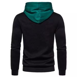 Sweat à capuche imperméable en polyester/coton imprimé personnalisé pour hommes pull-over en tricot à col rond saison d'hiver tissu polaire teint en toile - Product Image 2