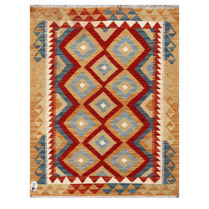 Alfombra Kilim de Maimana, Afganistán, 115 x 89 cm, Alfombras y Conjuntos Tradicionales Afganos - Product Image 1