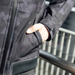 Logo de course personnalisé veste de vêtements de sport de moto imperméable et coupe-vent à capuche en molleton de polyester dans les grandes tailles - Product Image 6