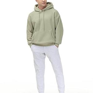 High Quality Cotton <b>Fleece</b> Pullover Oversized Hoodie <b>Thick</b> <b>Fleece</b> Drop Shoulder Plain Blank Custom Printing Hoodie - Product Image 5