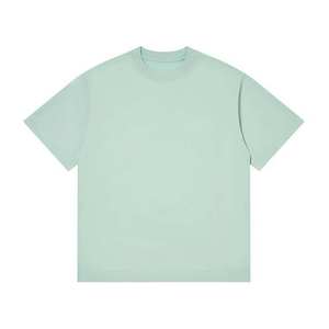 Camiseta de gran tamaño con hombros caídos de alta calidad, Camiseta 100% de algodón con logotipo personalizado, camiseta informal Lisa para hombres - Product Image 5