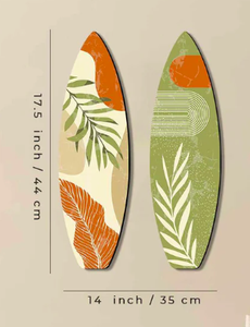 Art mural moderne naturel et écologique de 4 pouces, artisanat en métal avec motif vertical pour accrocher des décorations d'anniversaire - Product Image 3