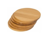 Sous-verres en bois naturel personnalisés en chêne, hêtre, acacia, noyer, écologiques, variés, vierges et unis, pour tasses à café, thé et pots à boisson, vente en gros