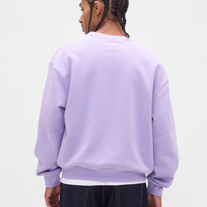 Sudadera de gran tamaño con logotipo para hombre, 100% de algodón, gruesa en blanco, logotipo estampado personalizado, sudaderas con capucha, hombro caído, OEM - Product Image 6