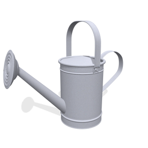 กระป๋องน้ำเหล็กทรงกลมเคลือบผงสีขาวพุ่มไม้ทันสมัยไอเดียสวนที่ไม่เหมือนใครกระป๋องรดน้ำโลหะสำหรับสวนสนามหญ้าในสวน - Product Image 2