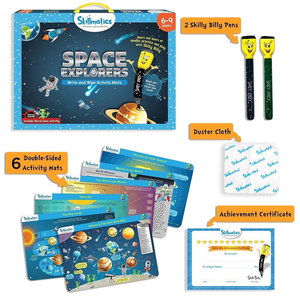 Skillmatics Space Explorers Kit educativo per bambini divertenti attività di scrittura e pulizia per insegnare lo spazio - Product Image 1