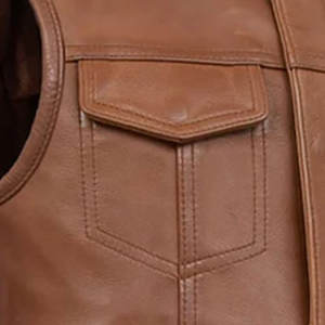 Gilet de moto de course de meilleure qualité pour hommes, design classique, logo personnalisé, cuir véritable à la mode pour l'hiver, nouveauté - Product Image 4