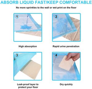 En gros, Tapis absorbant épais pour animaux de compagnie, style tendance, anti-fuite, spécial nettoyage, pour l'urine de chien et de chat - Product Image 5