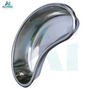 Plato de riñón de acero inoxidable médico ALMAC para sujetar herramientas y apósitos Acabado pulido y reutilizable para hospitales - Product Image 4