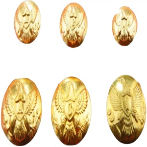 OEM Vintage Logo Decorative Clothing <b>Buttons</b> Customizable New Brass Accessories for American Reproduction Garments <b>Buttons</b> - Product Image 1