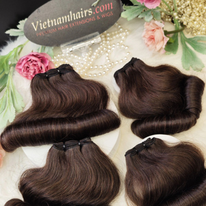 ขายส่งผมต่อเวียดนามแท้ 100% คุณภาพพรีเมียม ปี 2025 ราคาดีที่สุด แบบ Double Drawn Cuticle น้ำหนัก 100 กรัม ทุกสี - Product Image 2
