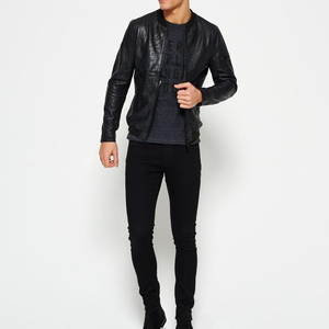 Veste en cuir d'hiver pour hommes, col montant, imperméable et coupe-vent, service de personnalisation OEM, vente en gros au Pakistan - Product Image 6