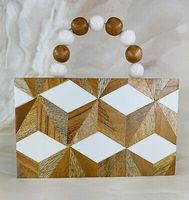 Sac à main en résine fait main, nouveau design, pochette en résine époxy pour femmes et filles, idéal pour les fêtes, mariages et autres événements, cadeau de mariage.