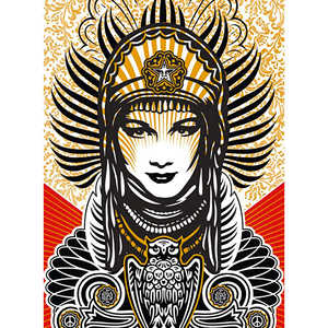 Impresión artística de la diosa de la paz de Shepard Fairey para decoración de pared - Product Image 1