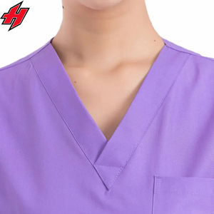 Vêtements de travail pour infirmières à logo personnalisé pour femmes, très vendus, anti-rides, chirurgicaux, dessinés à la main, en gros, uniformes d'hôpital, tenue de médecin - Product Image 4