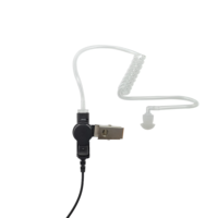 Kit de câblage radio bidirectionnel GT83J-L1 avec écouteur à tube transparent, pilote audio dynamique puissant, interface 3,5 mm, cordon de 100 cm