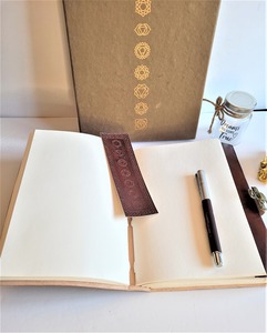 Organizador planificador encuadernado en espiral con logotipo personalizado 7 Chakra A3 diario de cuero con costura de sillín 50% cuaderno de boxeo regalo escolar - Product Image 2