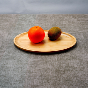 Bandeja Redonda de Bambú Natural de Alta Calidad para Servir Té y Alimentos, Plato Redondo de Bambú - Product Image 2