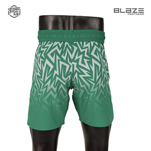 Ropa deportiva de gimnasio MMA de calle alta para hombre, pantalones cortos transpirables cómodos, pretina elástica, patrón de logotipo personalizable, decoración sólida - Product Image 4