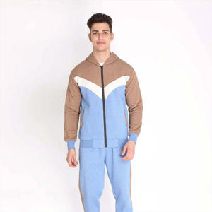 Veste à capuche et fermeture éclair pour hommes, pantalon de survêtement, vêtements de sport deux pièces à motif solide, tenues de jogging de maternité écologiques - Product Image 5