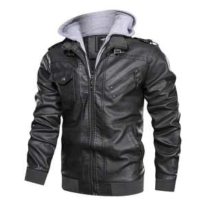 Latest Men PU OEM <b>Plus</b> <b>Size</b> PU <b>Leather</b> <b>Jacket</b> Male <b>Faux</b> <b>Leather</b> <b>Jacket</b> Men's <b>Jackets</b> Available In All Colour - Product Image 1