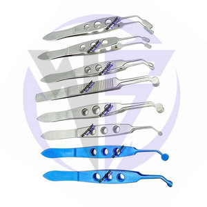 Pinzas de Masaje para Párpados de Alto Rendimiento, Diferentes Tamaños, Titanio y Acero Inoxidable, Pinzas Quirúrgicas Oftálmicas Fabricadas por Wenquar - Product Image 3