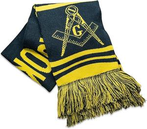 Écharpe maçonnique Prince Hall, type de tissu : 90 % acrylique, 10 % élasthanne. Instructions d'entretien : Lavage à la main uniquement. - Product Image 3