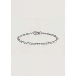 Petite Madison Diamond Tennis Bracelet in White <b>Gold</b> Elegant and Luxurious Diamond Bracelets & <b>Bangles</b> - Product Image 1
