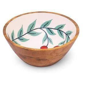 Tazón Decorativo para Servir Frutas con Forma Personalizada, Tazón para Servir Alimentos, Pasta o Fideos con Diseño Único, Tazón de Madera con Impresión Esmaltada - Product Image 4