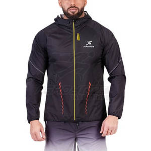 Chaqueta de entrenamiento con forma atlética para hombre, cremallera completa de invierno con área segura en el pecho y cintura abierta, pistas inspiradas, diseño transpirable - Product Image 2