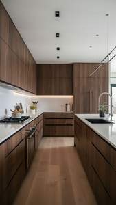 Armoire de cuisine moderne à plat | CBMmart Meubles en mélamine MDF/contreplaqué personnalisés - Product Image 3