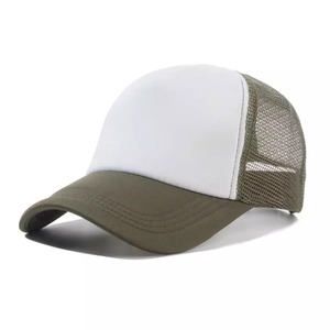 Chapeau 5 panneaux de haute qualité casquette de camionneur Snapback pour hommes en gros avec dos en maille en détresse Logo personnalisé broderie Patch inclus - Product Image 2