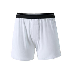 Logotipo personalizado Nuevo con estilo 95 algodón de tiro medio Tamaño completo Color liso Bragas para hombre Alta calidad Pantalones cortos largos sueltos Envío DDP - Product Image 5