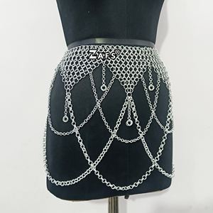 กระโปรงโซ่ติดกระดุมอลูมิเนียมกระโปรงยุคกลางทำมือสำหรับคอสเพลย์เรเนซองส์แฟร์ - Product Image 1