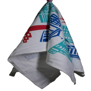 Serviette de cuisine 100% coton biologique Séchage rapide Douce Confortable Facile à nettoyer Logo imprimé floral Serviette de cuisine réutilisable jetable - Product Image 1