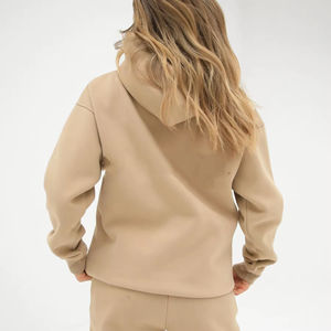 Sudadera con Capucha de Invierno para Mujer con Logotipo Personalizado, 100% Algodón, Forro Polar, Diseño Sólido, Múltiples Opciones de Impresión - Product Image 6