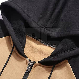 Sudaderas con capucha de mezcla de algodón de calidad superior ligeras para hombres Sudaderas con capucha deportivas hechas de poliéster de diseño personalizado - Product Image 3