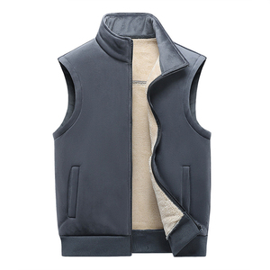 Gilet polaire pour hommes, léger, chaud, avec fermeture éclair, veste polaire avec logo personnalisé, pour l'hiver et l'extérieur - Product Image 6